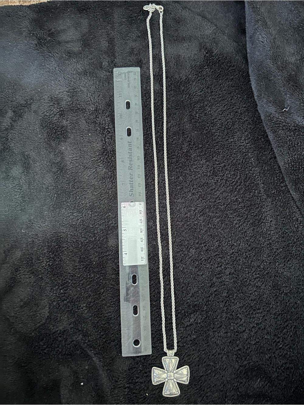Silpada Silver Cross Pendant Necklace - Picture 4 of 4